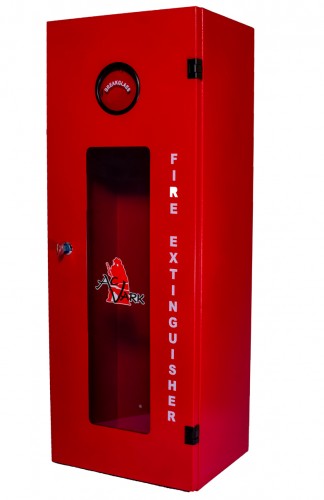 Fire Extinguisher Cabinet up to 9kg (20LB), Mild Steel, Mesh Glass Window, 760x280x230
