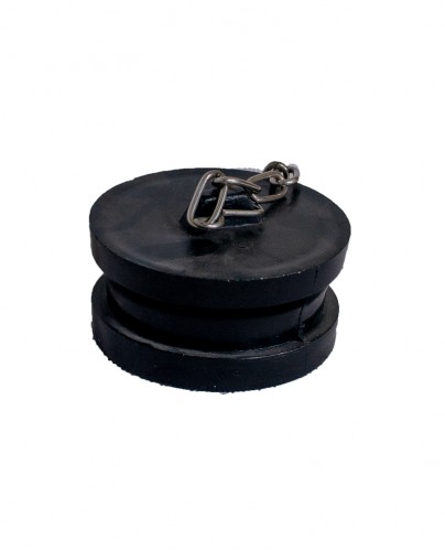 2 1/2" British Instantaneous plug,  black elastomer
